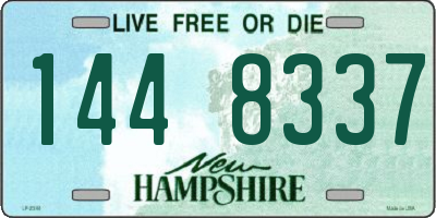 NH license plate 1448337