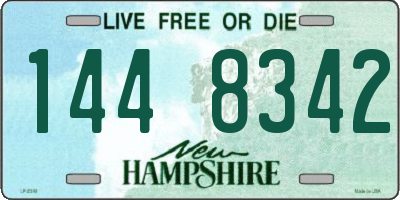 NH license plate 1448342