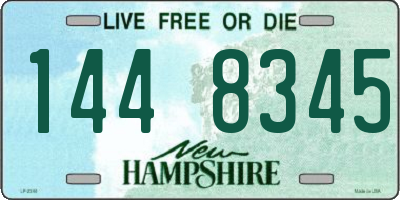 NH license plate 1448345