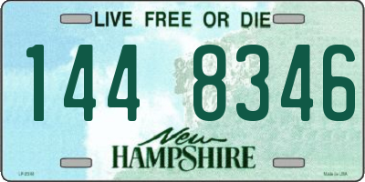 NH license plate 1448346