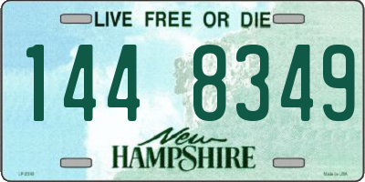 NH license plate 1448349