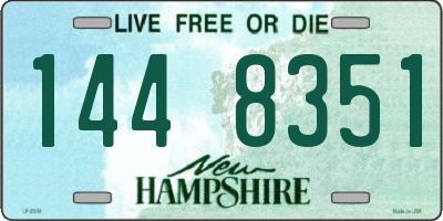 NH license plate 1448351