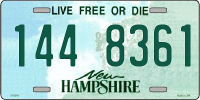 NH license plate 1448361