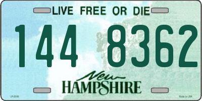 NH license plate 1448362