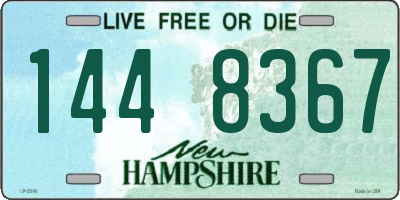 NH license plate 1448367