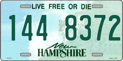 NH license plate 1448372