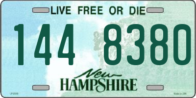 NH license plate 1448380
