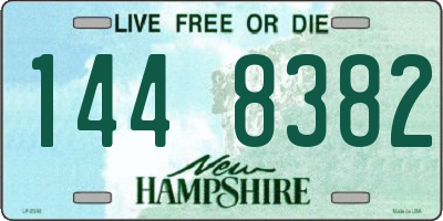 NH license plate 1448382