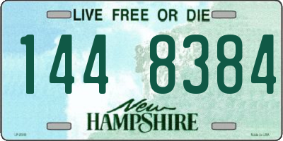 NH license plate 1448384