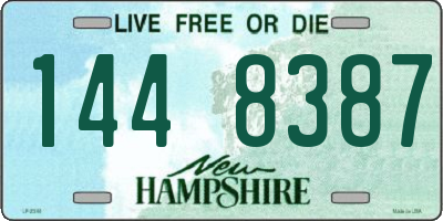 NH license plate 1448387