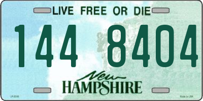 NH license plate 1448404