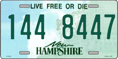 NH license plate 1448447