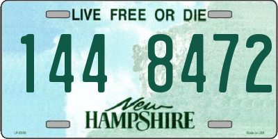 NH license plate 1448472