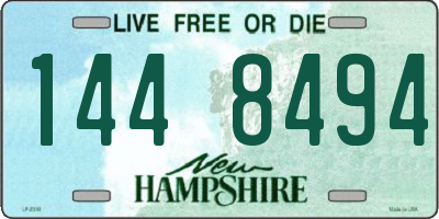 NH license plate 1448494