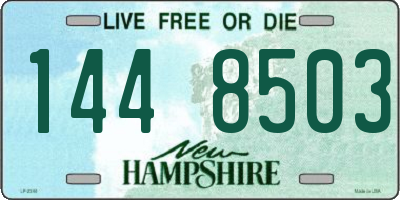 NH license plate 1448503