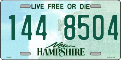 NH license plate 1448504
