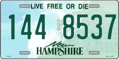 NH license plate 1448537