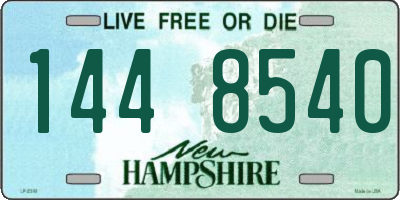NH license plate 1448540