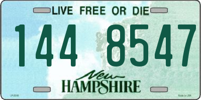NH license plate 1448547