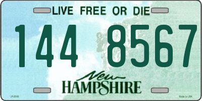 NH license plate 1448567