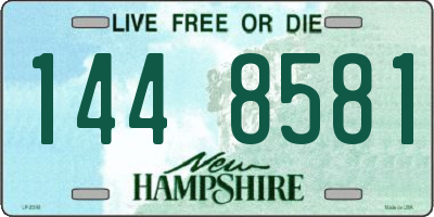 NH license plate 1448581
