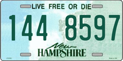 NH license plate 1448597