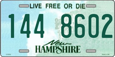 NH license plate 1448602