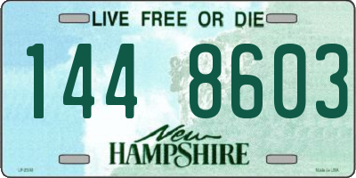 NH license plate 1448603
