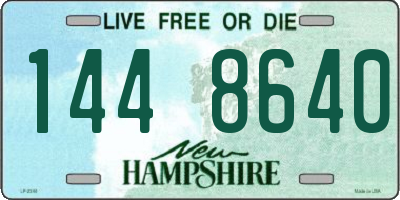 NH license plate 1448640