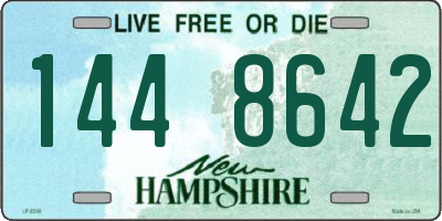 NH license plate 1448642