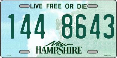 NH license plate 1448643