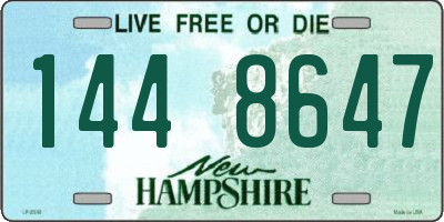 NH license plate 1448647