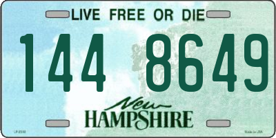 NH license plate 1448649