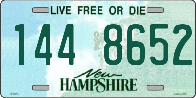 NH license plate 1448652