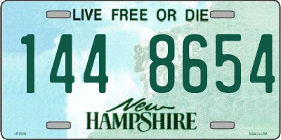 NH license plate 1448654
