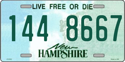 NH license plate 1448667