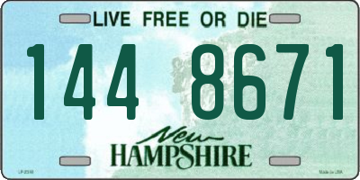 NH license plate 1448671
