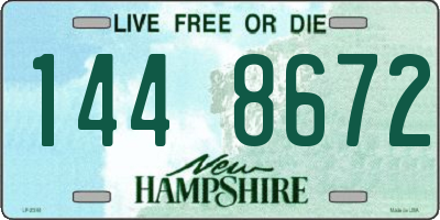 NH license plate 1448672