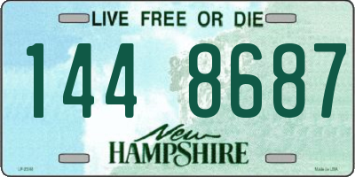 NH license plate 1448687