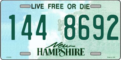 NH license plate 1448692