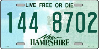 NH license plate 1448702