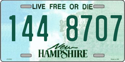NH license plate 1448707