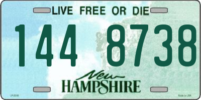 NH license plate 1448738