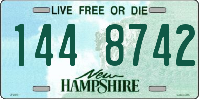 NH license plate 1448742