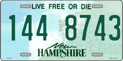 NH license plate 1448743