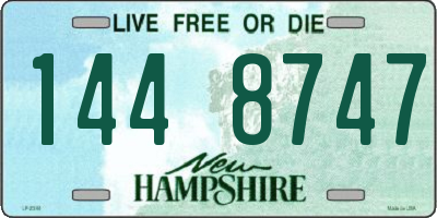 NH license plate 1448747