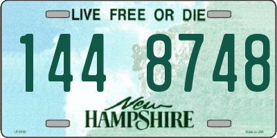NH license plate 1448748