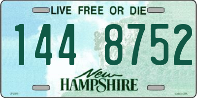 NH license plate 1448752