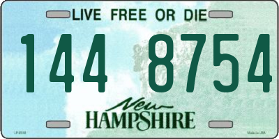 NH license plate 1448754