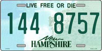 NH license plate 1448757